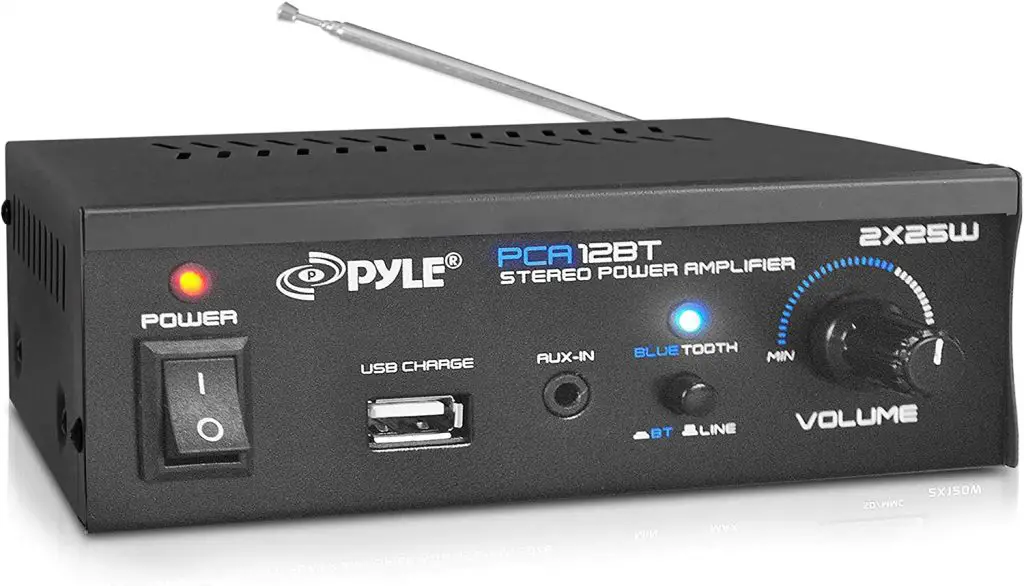 Pyle Bluetooth Mini Blue Series Home Audio Amplifier