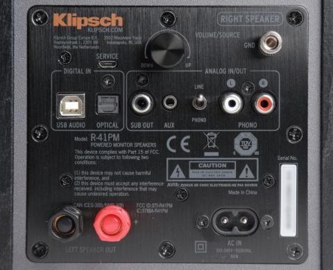 Klipsch Reference R-41PM connections