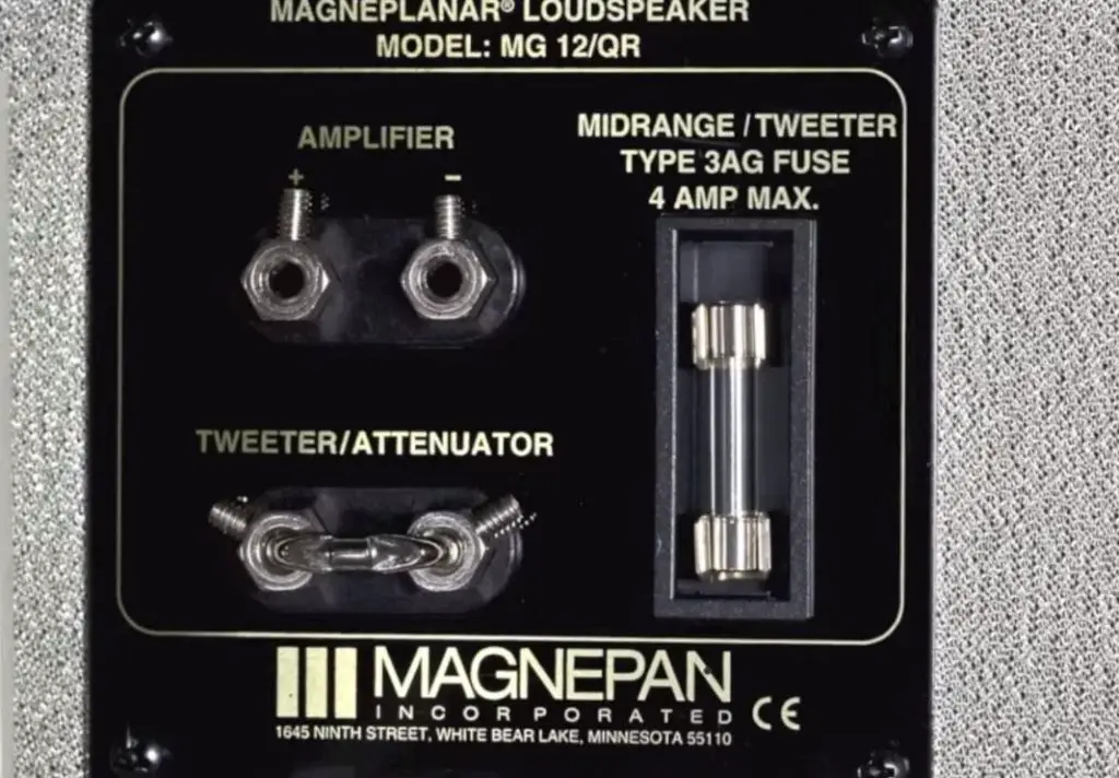 Magnepan MG12 interface