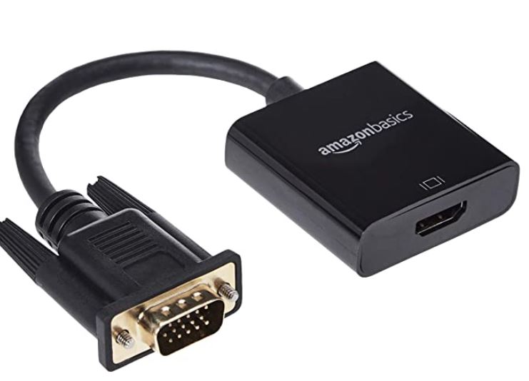 Amazon Basics Gold-Plated HDMI to VGA Cable