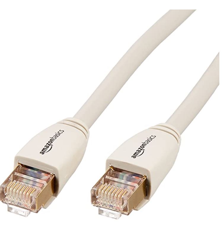 Amazon Basics RJ45 Cat7 Network Ethernet Cable for Gaming
