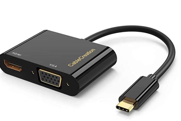 CableCreation USB C to HDMI VGA Adapter