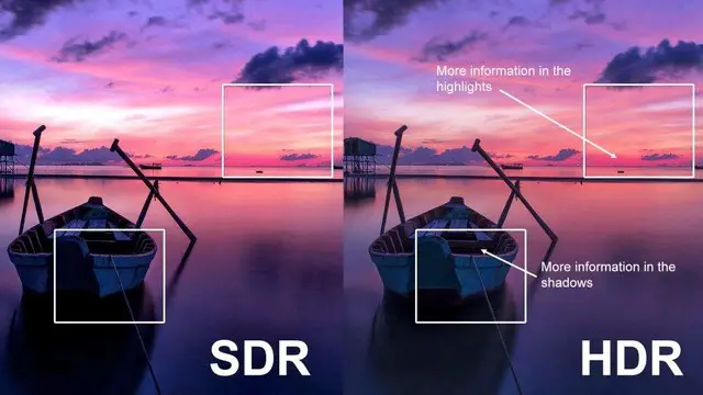 Difference between HDR and SDR