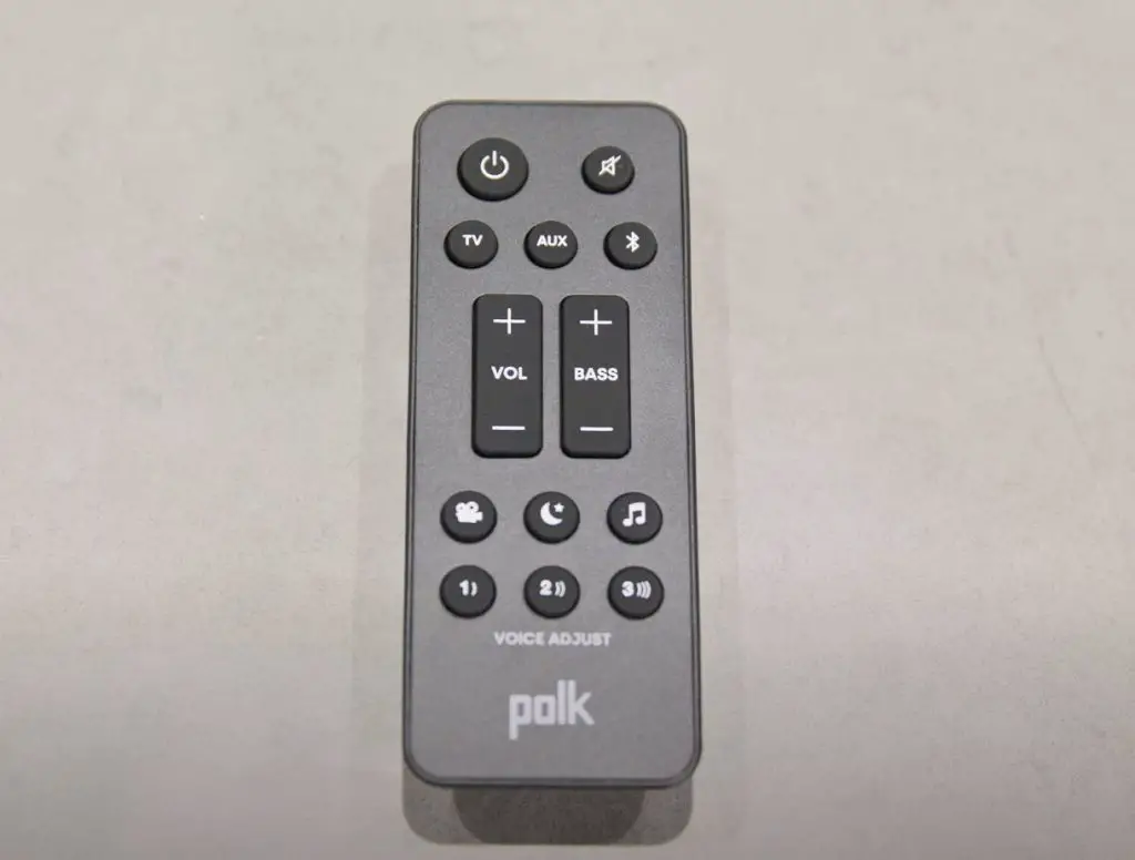 Polk Audio Signa S4 Atmos Soundbar controller